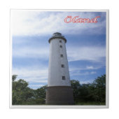 Carreau zDE096 ÖLAND LIGHTHOUSE îles frisonnes, (Devant)