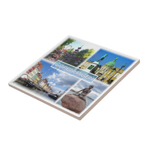 Carreau zDK013 COPENHAGUE Tivoli Garden Comté d'Amalienbor