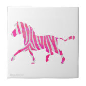Carreau Zebra Hot rose et blanc Silhouette (Devant)
