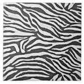 Carreau Zebra rayures noir et blanc (Devant)