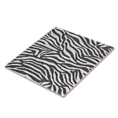 Carreau Zebra rayures noir et blanc (Côté)