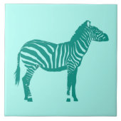 Carreau Zebra - Turquoise et Aqua (Devant)