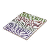 Carreau Zèbre coloré Abstrait (Côté)