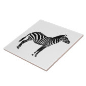 Carreau Zèbre - Noir et Blanc (Côté)