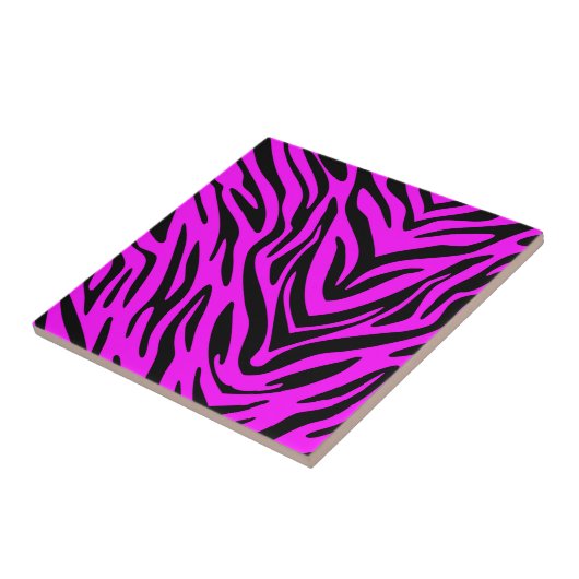 Carreau Zèbre rose (Côté)