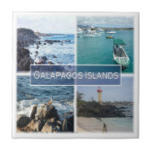 Carreau zEC003 Îles GALAPAGOS, Mosaïque, Équateur, (Devant)