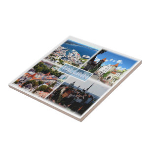 Carreau zEE005 TALLINN, Vieille Ville, Port, Estonie