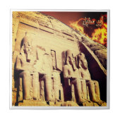 Carreau zEG023 ASSUAN, Égypte, Abu Simbel, Afrique, (Devant)