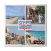 Carreau zEG058 HURGHADA, Mosaïque, Égypte, Afrique, (Devant)