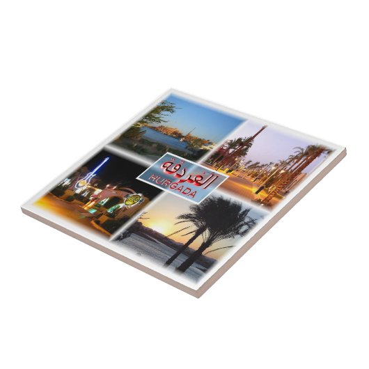 Carreau zEG059 HURGHADA, Mer Rouge, Mosaïque, Afrique, (Côté)