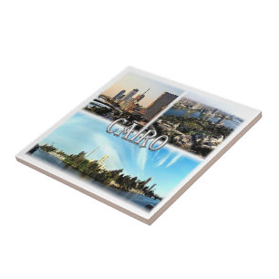 Carreau zEG067 CAIRE, Égypte, mosaïque,