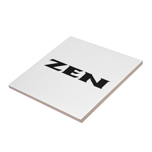 Carreau Zen noir blanc petite tuile (Côté)