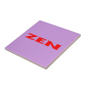 Carreau Zen rouge lilas petite tuile (Côté)