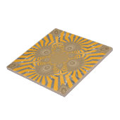Carreau Zephyr doré : Elégance en Jaune doré & Chrome (Côté)