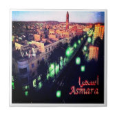 Carreau zER004 ASMARA PAR Nuit, Érythrée, Afrique, (Devant)