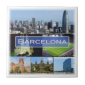 Carreau zES003 BARCELONE Espagne, (Devant)