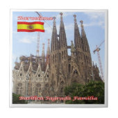 Carreau zES013 BARCELONE Basilique Sagrada Familia, (Devant)