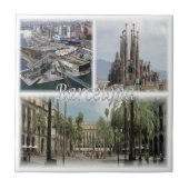 Carreau zES031 BARCELONE Espagne, (Devant)