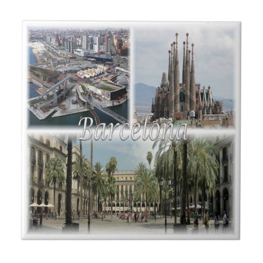 Carreau zES031 BARCELONE Espagne, (Devant)