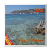 Carreau zES056 EIVISSA Plage de sel, Espagne, (Devant)