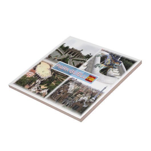 Carreau zES153 BARCELONA Park Guell, Catalogne, (Côté)