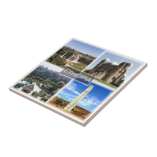 Carreau zET013 ETHIOPIE, Mosaïque, Afrique, (Côté)