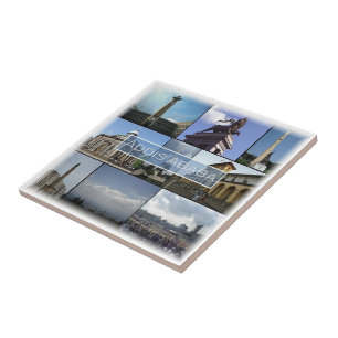 Carreau zET014 ADDIS ABABA, Mosaïque, Éthiopie,