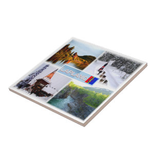 Carreau zFI010 LAPLAND LAKE INARI LAMMINTUPA SANTA CLAUS,