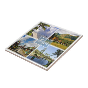 Carreau zFJ003 FIDJI, Mosaïque, Océanie,