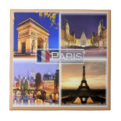 Carreau zFR018 PARIS En Nuit, (Devant)