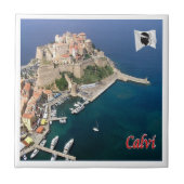 Carreau zFR121 panorama CALVI, Corse, (Devant)