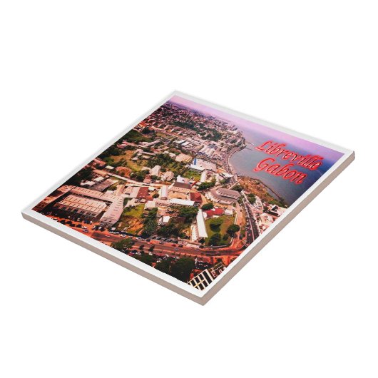 Carreau zGA006 LIBREVILLE, Gabon, Afrique, (Côté)