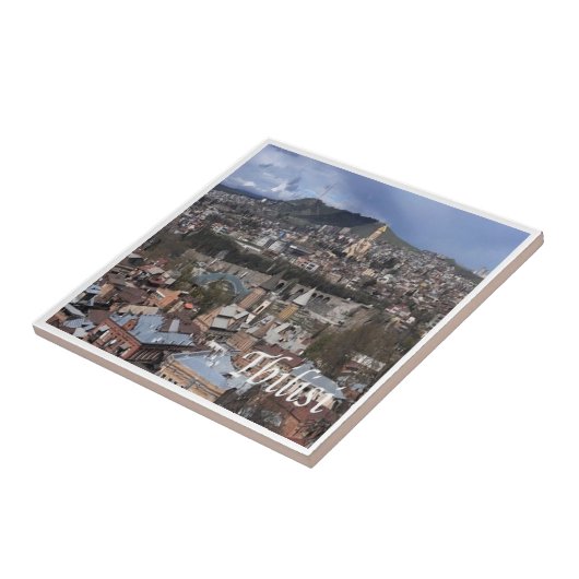 Carreau zGE007 TBILISI panorama, Géorgie, (Côté)