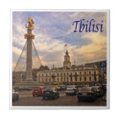 Carreau zGE008 TBILISI panorama, Géorgie, (Devant)