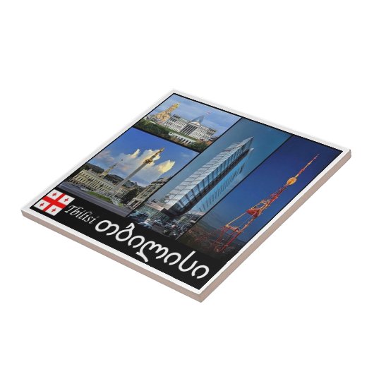 Carreau zGE009 TBILIS, Géorgie, Asie, (Côté)