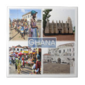 Carreau zGH008 GHANA, Mosaïque, Afrique, (Devant)