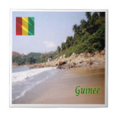Carreau zGN008 GUINEA, Governor's Beach, Afrique, (Devant)