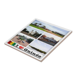 Carreau zGN010 GUINEA I Love, Mosaic, Afrique,