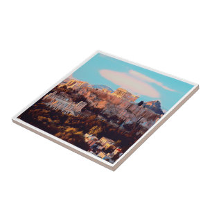 Carreau zGR009 ATHÈNES, Acropole, Grèce,