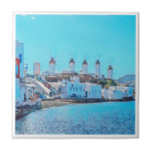 Carreau zGR017 MYKONOS - Vue mer, Grèce, (Devant)