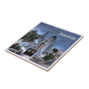 Carreau zGR034 SANTORINI, Grèce,