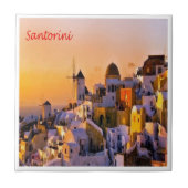 Carreau zGR035 SANTORINI, Thera, Grèce, (Devant)