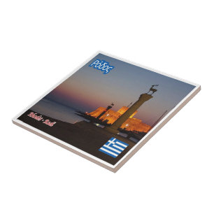 Carreau zGR037 RHODES, Grèce,