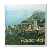 Carreau zGR041 PLATAMONAS, Grèce, (Devant)