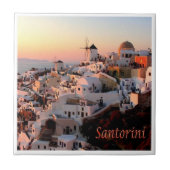 Carreau zGR077 SANTORINI Oia Sunset, Grèce, (Devant)