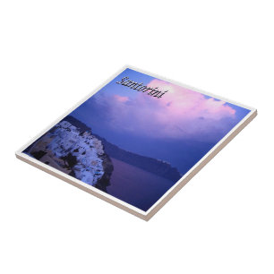 Carreau zGR079 SANTORINI, Oia Sunset, Grèce,