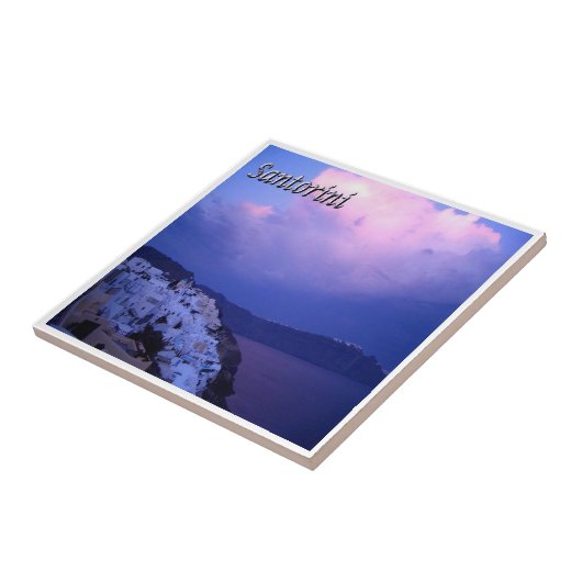 Carreau zGR079 SANTORINI, Oia Sunset, Grèce, (Côté)