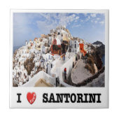 Carreau zGR085 SANTORINI I Love Oia, Grèce, (Devant)