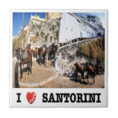 Carreau zGR087 SANTORINI I Love, Grèce, (Devant)