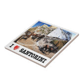 Carreau zGR087 SANTORINI I Love, Grèce, (Côté)